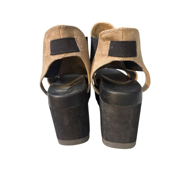 Coconuts By Matisse Womens Beige Suede Platform Wedge Sandals Size 7M - Picture 4 of 7